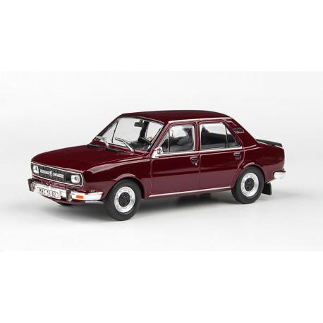 1982 Škoda 120 L − Červená maron − ABREX 1:43