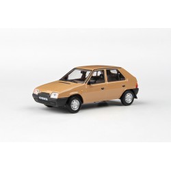 1988 Škoda Favorit 136 L − Hnědá beduínská − ABREX 1:43