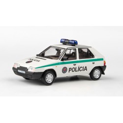 Škoda Favorit 136 L − Polícia (policie) Slovenskej republiky, SR 1991 − ABREX 1:43