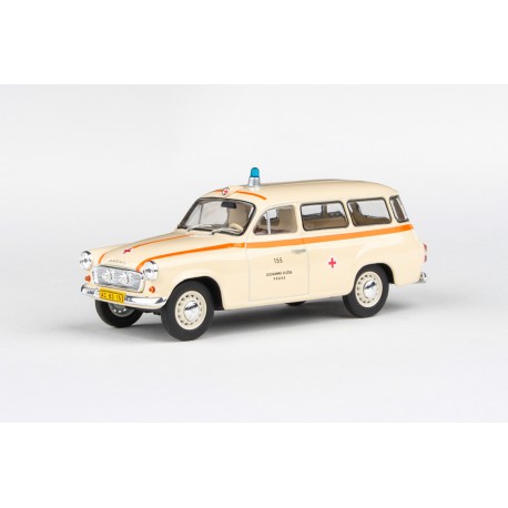 1964 Škoda 1202, maska se sirénami − Záchranná služba Praha, č. 155 − ABREX 1:43