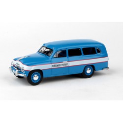 1956 Škoda 1201 Sedan − Hlídka VB (Veřejná bezpečnost) − ABREX 1:43