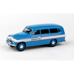 1956 Škoda 1201 Sedan − Hlídka VB (Veřejná bezpečnost) − ABREX 1:43