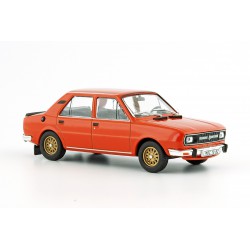 1982 Škoda 120 L na kolech Apollo − oranžová brilantní/zlaté disky − ABREX / Model DEPO 1:43