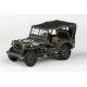 1944 Jeep Willys − 1/4 Ton Military Vehicle − velitelský vůz − Cararama/ABREX 1:43