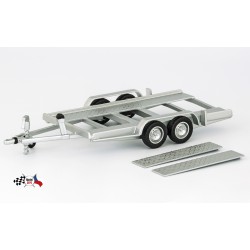 Přívěs pro převoz osobních aut − Car trailer / Autotrailer − IXO Models 1:43