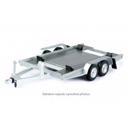 Přívěs pro převoz osobních aut − Car trailer / Autotrailer − IXO Models 1:18