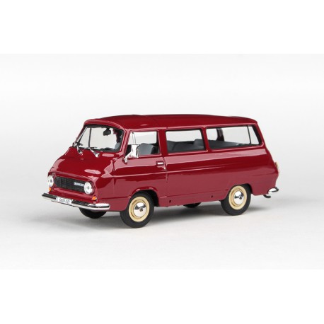 1974 Škoda 1203 minibus − Červená rubínová − Abrex 1:43