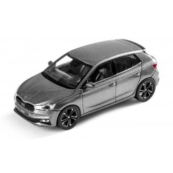 2022 Škoda Fabia IV − šedá Graphite metalíza − Norev 1:43