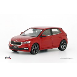 2022 Škoda Fabia IV − barva červená Velvet − Norev 1:43
