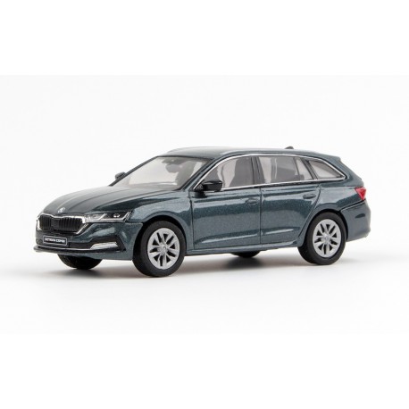 2020 Škoda Octavia IV Combi − šedá Graphite metalíza − ABREX 1:43