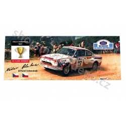 POZADÍ pro model: Škoda 130 RS − Rally Acropolis 1981, č. 27 − Blahna & Hlávka − ABREX 1:43