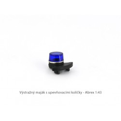 Výstražný maják Tesla AZD 500/501 − modrý − originální díl Abrex 1:43