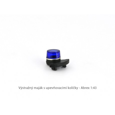 Výstražný maják Tesla AZD 500/501 − modrý − originální díl Abrex 1:43