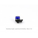Výstražný maják Tesla AZD 500/501 − modrý − originální díl Abrex 1:43
