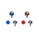 4 ks "Střední přídavná světla" o průměru 3,45 mm − modrá a červená − CAL 1:43