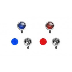 4 ks "Střední přídavná světla" o průměru 3,45 mm − modrá a červená − CAL 1:43