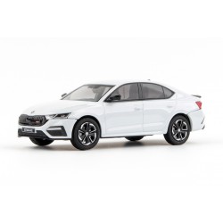 2020 Škoda Octavia VI RS − Bílá Moon metalíza − ABREX 1:43