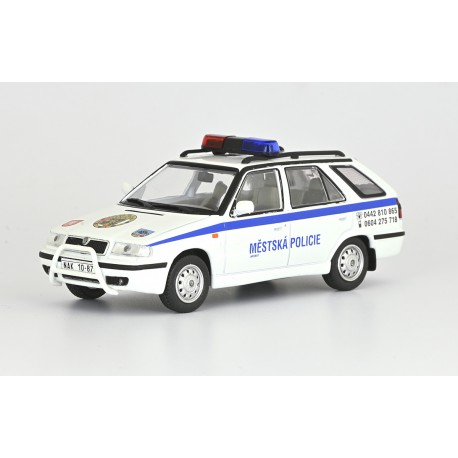 1998 Škoda Felicia FL Combi − Městská policie Jaroměř, s originálním NALEPENÝM rámem − ABREX 1:43