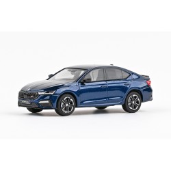 2020 Škoda Octavia IV RS − Modrá Storm metalíza − ABREX 1:43