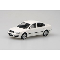 2001 Škoda Superb I − Bílá Candy − ABREX 1:43