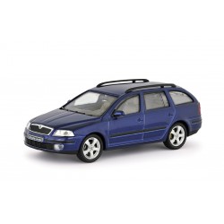 2004 Škoda Octavia II Combi − Modrá Hlubinná metalíza − Abrex 1:43