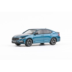 2021 Škoda Octavia IV RS − Modrá Admiral metalíza − Abrex 1:43