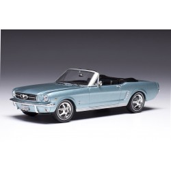 1965 Ford Mustang Convertible − Light Blue Metalic − IXO Models 1:43