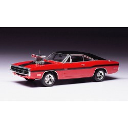 1970 Dodge Charger R/T - red/black − IXO Muscle Car 1:43