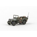 1944 Jeep Willys − 1/4 Ton Military Vehicle − se staženou střechou − Cararama/ABREX 1:72