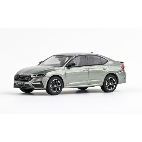 2020 Škoda Octavia IV RS − Zelená Agave metalíza − Abrex 1:43