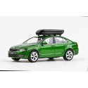 2012 Škoda Octavia III, s "rakví" na zavazadla − zelená Rallye metalíza − ABREX 1:43