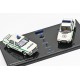 Diorama "Od Veřejné Bezpečnosti K Policii − 4/4" − Škoda 120 L, Favorit a sada majáků − Abrex 1:43