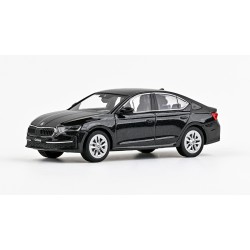 2024 Škoda Octavia IV FL − Černá Magic metalíza − Abrex 1:43