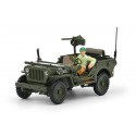 1944 Jeep Willys − 1/4 Ton Military Vehicle − průzkumný vůz − Cararama/ABREX 1:43
