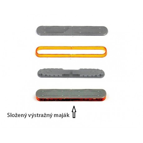 Maják Allegiant - Federal Signal − Vama − oranžový − stavebnice − CAL 1:43