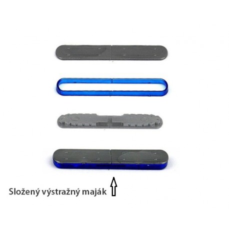 Maják Allegiant - Federal Signal − Vama − modrý − stavebnice − CAL 1:43