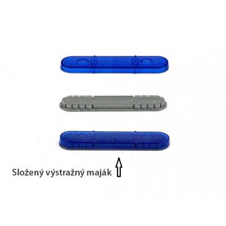 Výstražný maják: Magnum - Holomý − modrý − stavebnice − CAL 1:43