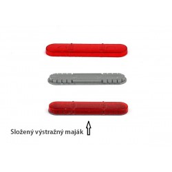 Výstražný maják: Magnum - Holomý − červený − stavebnice − CAL 1:43