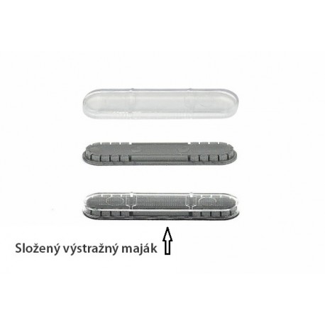 Výstražný maják: Magnum - Holomý − čirý kryt světel − stavebnice − CAL 1:43