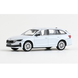 2024 Škoda Škoda Octavia IV FL Combi – Bílá Moon metalíza − Abrex 1:43