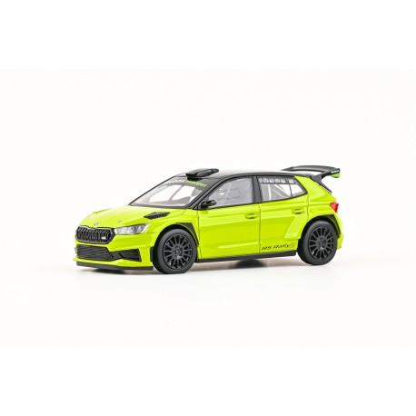2022 Škoda Fabia IV RS Rally2 − zelená Mamba − ABREX 1:43