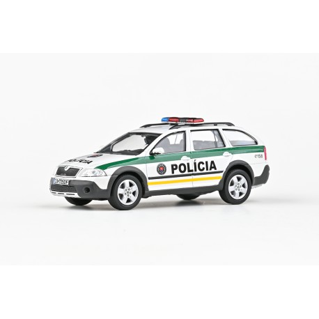 2007 Škoda Octavia II Combi Scout - Polícia Slovenskej republiky − ABREX 1:43