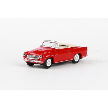 1963 Škoda Felicia Super − červená tmavá − ABREX 1:72