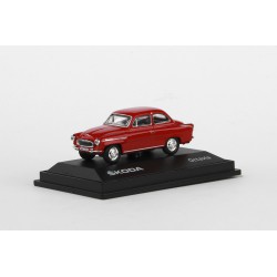 1963 Škoda Octavia − červená tmavá − ABREX 1:72